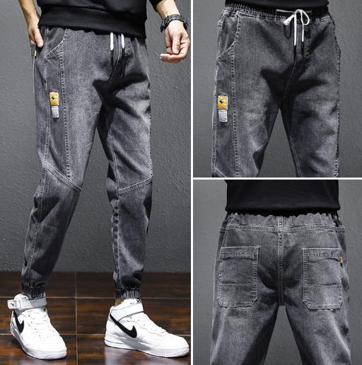 Winter Warm Fleece Jeans Men Harem Men Jeans Stretch Cotton Thick Velvet Pants Men Blue Black Casual Trousers Male